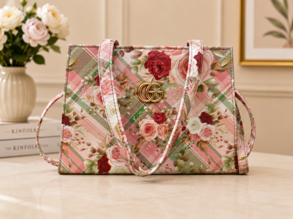 Floral Print Tote Handbag for Women